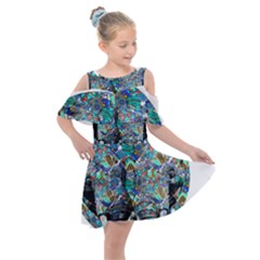 Design 12 Kids  Shoulder Cutout Chiffon Dress by TajahOlsonDesigns