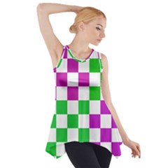 Checkerboard Again 1 Side Drop Tank Tunic by impacteesstreetwearseven