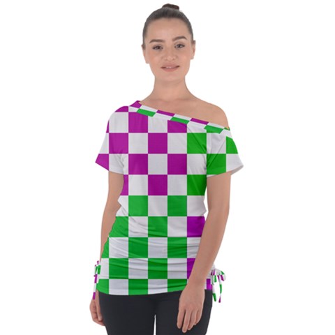 Checkerboard Again 1 Tie-up Tee by impacteesstreetwearseven