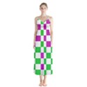 Checkerboard Again 1 Button Up Chiffon Maxi Dress View1