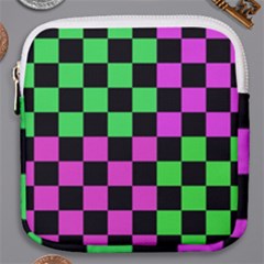 Checkerboard Again 1a Mini Square Pouch by impacteesstreetwearseven