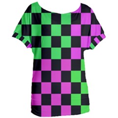 Checkerboard Again 1a Women s Oversized Tee by impacteesstreetwearseven