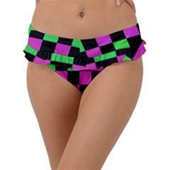 Checkerboard Again 1a Frill Bikini Bottom by impacteesstreetwearseven