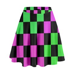 Checkerboard Again 1a High Waist Skirt by impacteesstreetwearseven