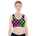 Checkerboard Again 1a Sports Bra With Pocket View1