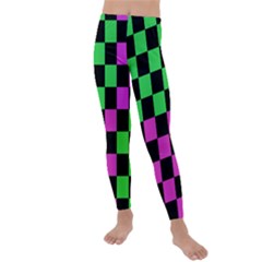 Checkerboard Again 1a Kids  Lightweight Velour Leggings by impacteesstreetwearseven