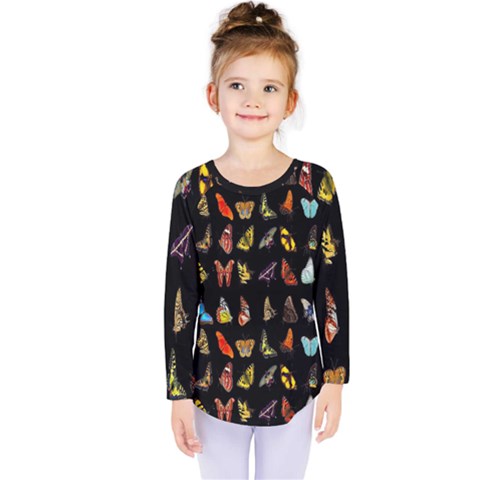 Butterfly Kids  Long Sleeve Tee by ArtworkByPatrick