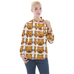 Cat Women s Long Sleeve Pocket Shirt