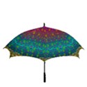 Signs Of Peace  In A Amazing Floral Gold Landscape Golf Umbrellas View3