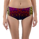 Signs Of Peace  In A Amazing Floral Gold Landscape Reversible Mid-Waist Bikini Bottoms View1