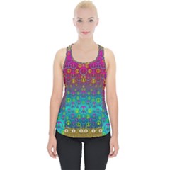 Signs Of Peace  In A Amazing Floral Gold Landscape Piece Up Tank Top by pepitasart