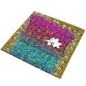 Signs Of Peace  In A Amazing Floral Gold Landscape Wooden Puzzle Square View2