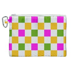 Checkerboard Again 3 Canvas Cosmetic Bag (xl) by impacteesstreetwearseven