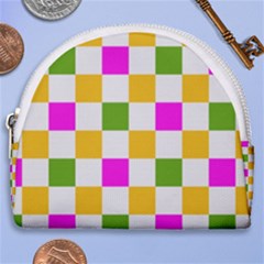 Checkerboard Again 3 Horseshoe Style Canvas Pouch by impacteesstreetwearseven