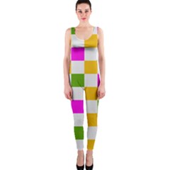 Checkerboard Again 3 One Piece Catsuit by impacteesstreetwearseven