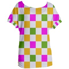 Checkerboard Again 3 Women s Oversized Tee by impacteesstreetwearseven