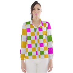 Checkerboard Again 3 Women s Windbreaker