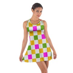 Checkerboard Again 3 Cotton Racerback Dress by impacteesstreetwearseven