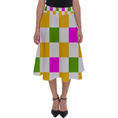 Checkerboard Again 3 Perfect Length Midi Skirt by impacteesstreetwearseven