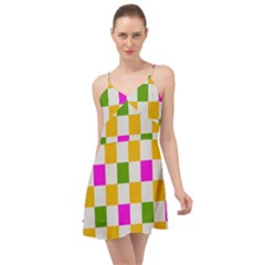 Checkerboard Again 3 Summer Time Chiffon Dress by impacteesstreetwearseven