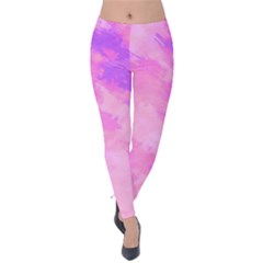 Almostwatercolor Velvet Leggings