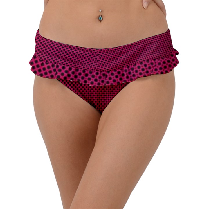 Anything You Want -Red Frill Bikini Bottom