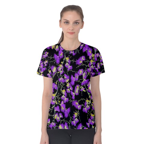 Purple Spring   Women s Cotton Tee by 1dsign