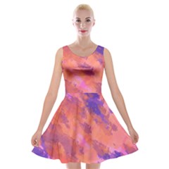 Harshenvironment Velvet Skater Dress