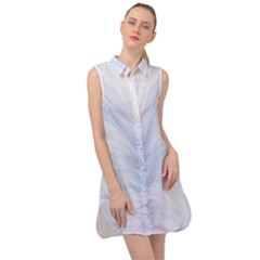 Flowerpetal1 Sleeveless Shirt Dress