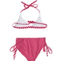 Red with White Polka Dots Kids  Classic Bikini Set View2