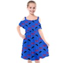 Umbrellas and Bows Kids  Cut Out Shoulders Chiffon Dress View1