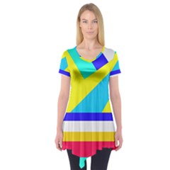 Down Spiral Short Sleeve Tunic  by impacteesstreetwearsix