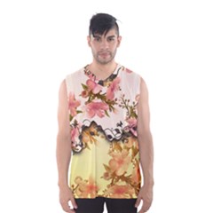 A Touch Of Vintage, Floral Design Men s Sportswear by FantasyWorld7