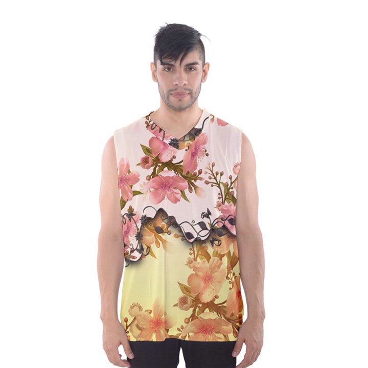 A Touch Of Vintage, Floral Design Men s SportsWear