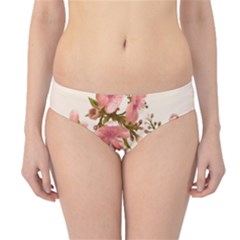 A Touch Of Vintage, Floral Design Hipster Bikini Bottoms by FantasyWorld7