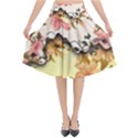 A Touch Of Vintage, Floral Design Flared Midi Skirt View1