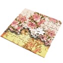 A Touch Of Vintage, Floral Design Wooden Puzzle Square View2