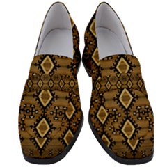 Navajo 1 Women s Chunky Heel Loafers by ArtworkByPatrick