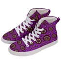 Hearts Of Metal And Flower Wreaths In Love Men s Hi-Top Skate Sneakers View2