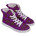 Hearts Of Metal And Flower Wreaths In Love Men s Hi-Top Skate Sneakers View3