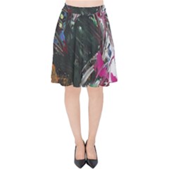 Wild Swans Velvet High Waist Skirt