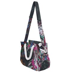 Wild Swans Rope Handles Shoulder Strap Bag by bestdesignintheworld