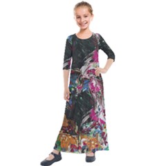 Wild Swans Kids  Quarter Sleeve Maxi Dress