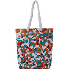 Pop Art Camouflage 1 Full Print Rope Handle Tote (small)