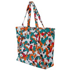 Pop Art Camouflage 1 Zip Up Canvas Bag