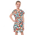 Pop Art Camouflage 1 Kids  Drop Waist Dress View1