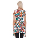 Pop Art Camouflage 1 Short Sleeve Side Drop Tunic View2