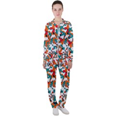 Pop Art Camouflage 1 Casual Jacket And Pants Set