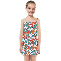 Pop Art Camouflage 1 Kids  Summer Sun Dress