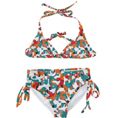 Pop Art Camouflage 1 Kids  Classic Bikini Set